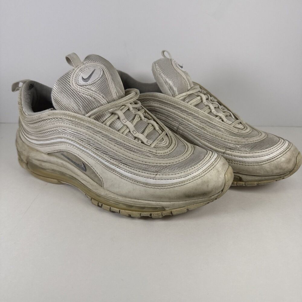 Size M 9.5 - Nike Air Max 97 Triple White Wolf Gray 921826-101